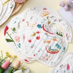 Cindeer 12 Pcs Snap Muslin Baby Bibs for Boy Girl, Cotton Drool Bibs, 6 Layers of Cotton Gauze Baby Saliva Towel Baby Bibs for Infant Neutral Newborns Toddlers Drooling Teething Feeding Baby Shower - Image 4